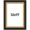 PosterPalooza | Embellished Brown Picture Frame - UV Acrylic, Foam Board Backing, Hanging Hardware - 2 of 4