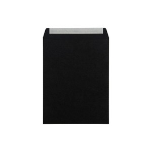 LUX 10" x 13" 80lbs. Square Flap Open End Envelopes Midnight Black 87733-50 - 1 of 4