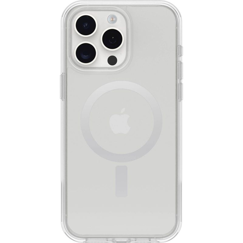 OtterBox Apple iPhone 15 Pro Max Symmetry Series Clear Case with MagSafe - Clear, 1 of 6