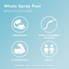 INTEX Inflatable Whale Kiddie Pool: Built-In Water Sprayer – Convienient Drain Plug – Durable Vinyl – 79" x 77" x 36" – Ages 3+ - 3 of 4