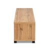 Beasley Wood 1 Drawer TV Stand for TVs up to 65" Oak Brown/Black - Baxton Studio: Media Entertainment Center - 4 of 4
