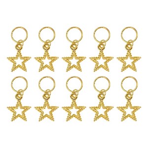 Unique Bargains Wings Hair Ring Pendants 10 Pcs - 1 of 4