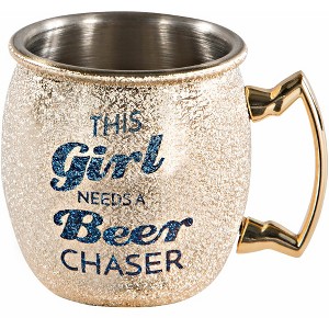 Pavilion Gift Company - This Girl - 2 oz Stainless Steel Moscow Mule Shot Glass - Drinkware - 1 of 4