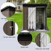 5x4 Ft Outdoor Storage Shed, Outdoor Storage Cabinet, Tool Shed with Lockable Door, Garbage Can, Metal Shed for Backyard Garden Patio Lawn - 4 of 4