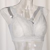 Agnes Orinda Women Push-Up Wirefree 4-Hook Lace Trim Adjustable Straps Comfort Bra - 4 of 4