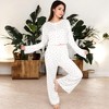 Anna-Kaci Lounge Women's Floral Print 2-Piece Pajama Set with Long Sleeve Top and Elastic Waist Relaxed Fit Pants - 2 of 4