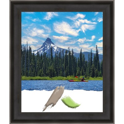 Amanti Art Allure Charcoal Wood Picture Frame