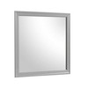 Royal Hampton Dresser Mirror, 38 Inch Square Frame, Farmhouse Gray Solid Wood - 2 of 4