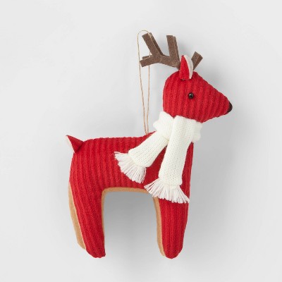 Reindeer with White Scarf Christmas Tree Ornament - Wondershop™