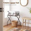 Luggage Rack, Foldable Suitcase Stands Set of 2, Metal Luggage Holder for Guest Room, Bedroom, Hotel - 3 of 4