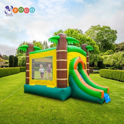 Colorful Vinyl Inflatable Bounce House with Slide