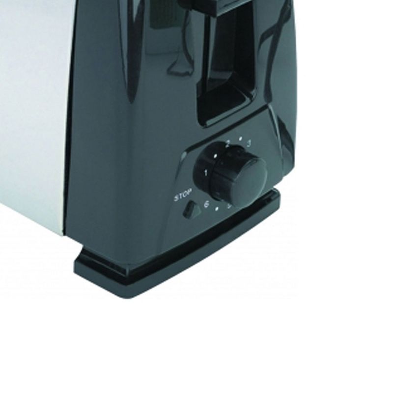 Brentwood 2-Slice Toaster in Stainless Steel and Black, 4 of 5