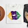 Simply Sage Market Women's Mardi Gras Lips Short Sleeve Graphic Tee - 3 of 3