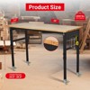 Workbench, Adjustable Workbench with Scale, Pegboard and 6 Hooks, 2200LBS Load Capacity Worktable for Garage, Office, Home - 4 of 4