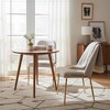 LeisureMod Lumen Dining Chair – Modern Upholstered Kitchen Chair with Gold Steel Legs, Ergonomic Accent Chair - 2 of 4