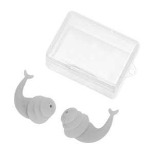 Unique Bargains Fishtail Triple-layer Soundproofing Swimming Ear Plugs 1 Pair - 1 of 4