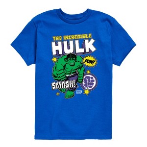 Boys' - Marvel - Hulk Sticker Collage Short Sleeve Graphic T-Shirt - 1 of 4