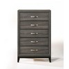 PAGED Dresser with Drawers Contemporary Glam Style Storage Drawers with Embossed Crocodile Patten for Living Room, Hallway, Office - 2 of 4