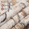 Faux Wool  Modern Abstract Machine Washable Area Rug Non Slip Soft Floor Carpet Low Pile Rug Foldable Nursery Rug for Bedroom - 4 of 4