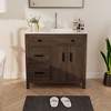 Hyleory KD Freestanding Bathroom Vanity with Resin Single Sink, 24" and 36" available - 2 of 4