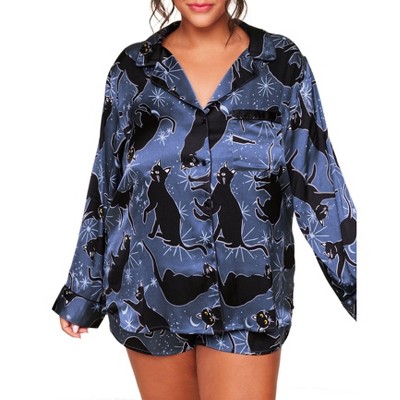 Adore Me Women's Sammi PJ Sleepwear 3X / Puuuurr-fect C01 Blue.