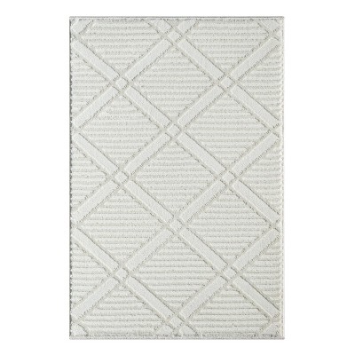 Luxe Weavers Geometric Diamond Pattern Area Rug