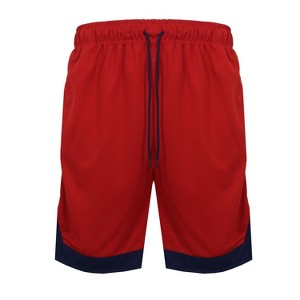 Jump Start Men's Mesh Quick Dry Athletic Performance Shorts - 1 of 4