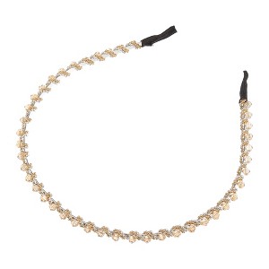 Unique Bargains Women's Faux Crystal Headband 0.20" Wide 1Pc - 1 of 4
