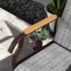 VYNXARIA Outsunny 2-Person Outdoor Glider Bench with Table - Stylish Gray Patio Loveseat - 3 of 4