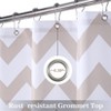 Shower Curtain, Chevron Striped Fabric Shower Curtain for Bathroom Geometric Washable - 4 of 4