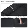 Contemporary 62" with Deep Button Tufting Dutch Velvet Solid Wood Frame and Iron Legs-Morden Fort - 4 of 4