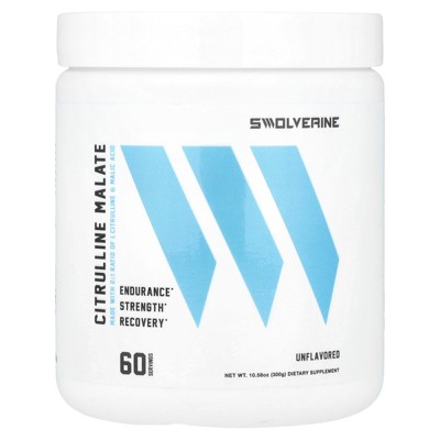Swolverine Citrulline Malate, Unflavored, 10.58 oz (300 g)