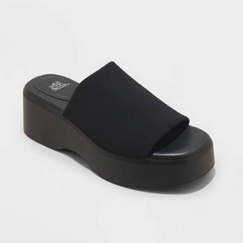 Women's Ryder Platform Sandals - Wild Fable™ Black