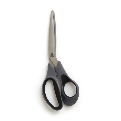 Universal Industrial Scissors, 8 Length, Bent, Black Carbon