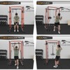 2000 Lbs Power Cage for Home Gym with Cable Cross-Over System, LAT Pull Down Workout Strength Training Weight Cage for Multiple Functions, Exercise - 2 of 4