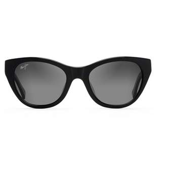 Maui Jim Blossom Cat Eye Sunglasses - Gray Lenses With Black Frame : Target