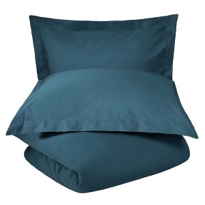 Percale Cotton Crisp & Cool Duvet Cover Set by Blue Nile Mills - 1 of 4