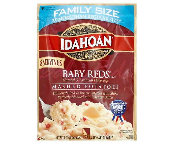 Idahoan Baby Reds Mashed Potatoes Family Size - 8.2oz