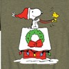 Boys' - Peanuts - Snoopy & Woodstock House Sleigh Short Sleeve Graphic T-Shirt - 2 of 4