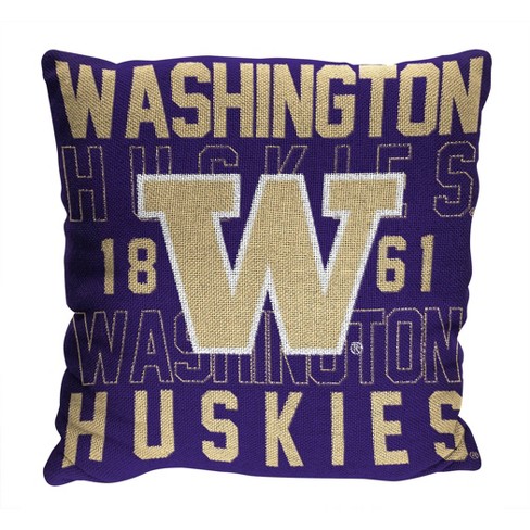 Ncaa Washington Huskies Stacked Woven Pillow : Target