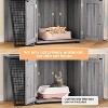 Modern Cat Litter Box Enclosure with Platform, Double Layer Hidden Litter Box, Indoor Washroom, Villa Cat House with Ladder - 4 of 4