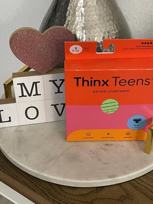 Thinx Teen Super Absorbency Single Briefs - Black 9/10 : Target