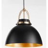 Quorum Lighting 1 - Light Pendant in  Matte Black/Aged Brass - 2 of 4