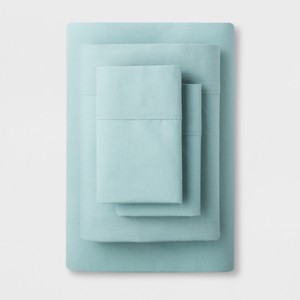 Solid Easy Care Sheet Set (Twin/Twin Extra Long) Aqua - Made By Design , Blue