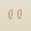Made By Mary | CZ Poppy Hoop Earrings - 3 of 4