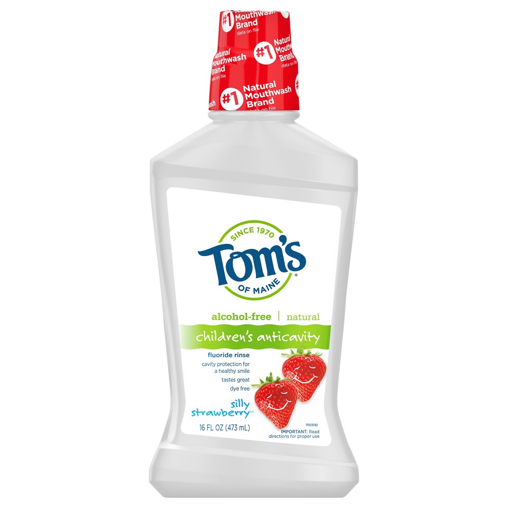 Photos - Toothpaste / Mouthwash Tom's of Maine Alcohol-Free Childrens Mouth Wash 16oz