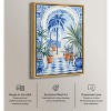 Art Remedy Blue and White Palms Tropical Bathroom Wall Art Framed - 3 of 4
