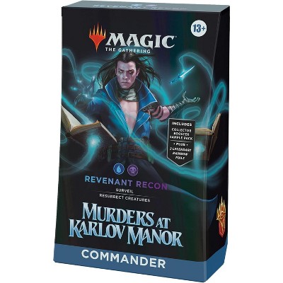 Magic the Gathering Magic: The Gathering Murders at Karlov Manor Commander Deck - Revenant Recon (100-Card Deck, 2-Card Collector Booster Sample Pack