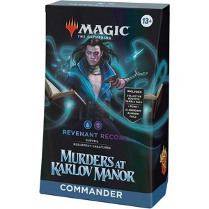 Magic the Gathering Magic: The Gathering Murders at Karlov Manor Commander Deck - Revenant Recon (100-Card Deck, 2-Card Collector Booster Sample Pack - 1 of 1