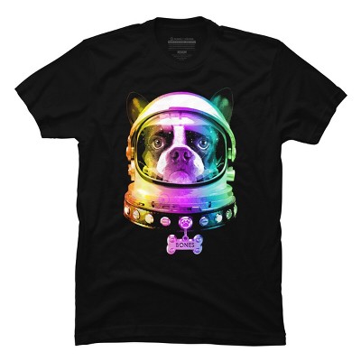 Men's Design By Humans Space Dog By Beerymethod T-shirt : Target